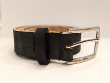 Load image into Gallery viewer, Veg Tan Men's Hand-Made Leather Belt: Mahogany 1 3/8"