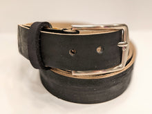 Load image into Gallery viewer, Veg Tan Men's Hand-Made Leather Belt: Mahogany 1 3/8"