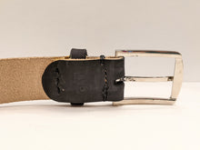 Load image into Gallery viewer, Veg Tan Men's Hand-Made Leather Belt: Mahogany 1 3/8"