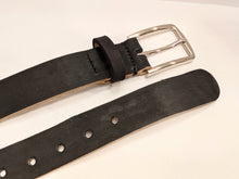 Load image into Gallery viewer, Veg Tan Men's Hand-Made Leather Belt: Mahogany 1 3/8"