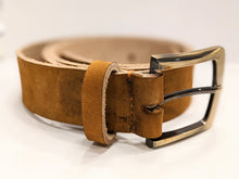 Load image into Gallery viewer, Veg Tan Men's Hand-Made Leather Belt: Cognac 1 3/8"